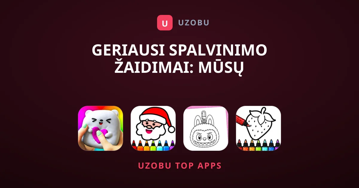 Geriausi Spalvinimo Žaidimai: Mūsų Mėgstamiausi Pasirinkimai
